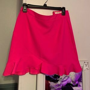 hot pink skirt